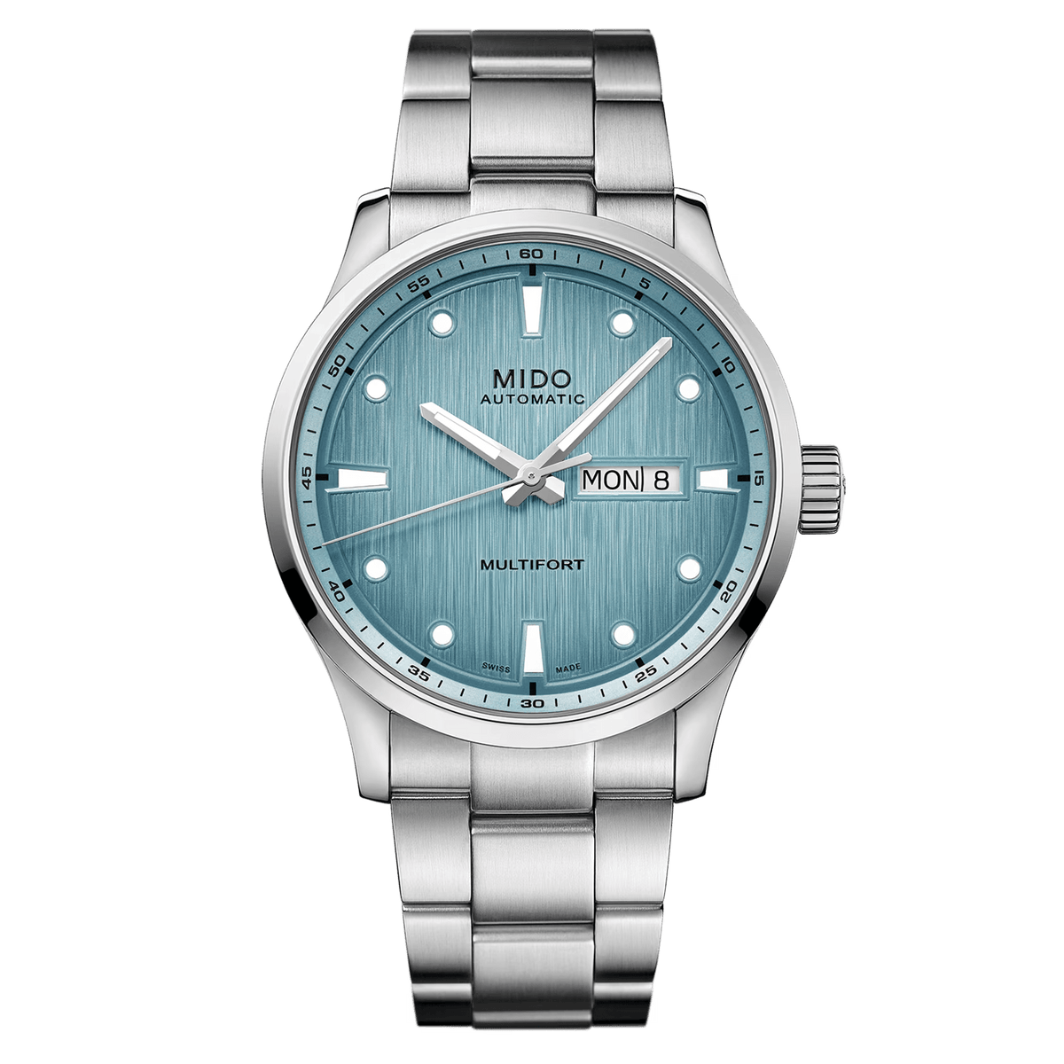 Multifort M Freeze Light Blue 42mm Stainless Steel Men's Watch M0384301104100