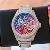 Oris Big Crown ProPilot X Gonzo Edition 44mm Skeleton (Blue / Red / Yellow Gradient) Dial Men's Watch 01 115 7759 7180-Set
