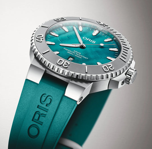 Oris Aquis New York Harbor Limited Edition II 43.5mm Green Dial Men's Watch 01 733 7789 4187-Set