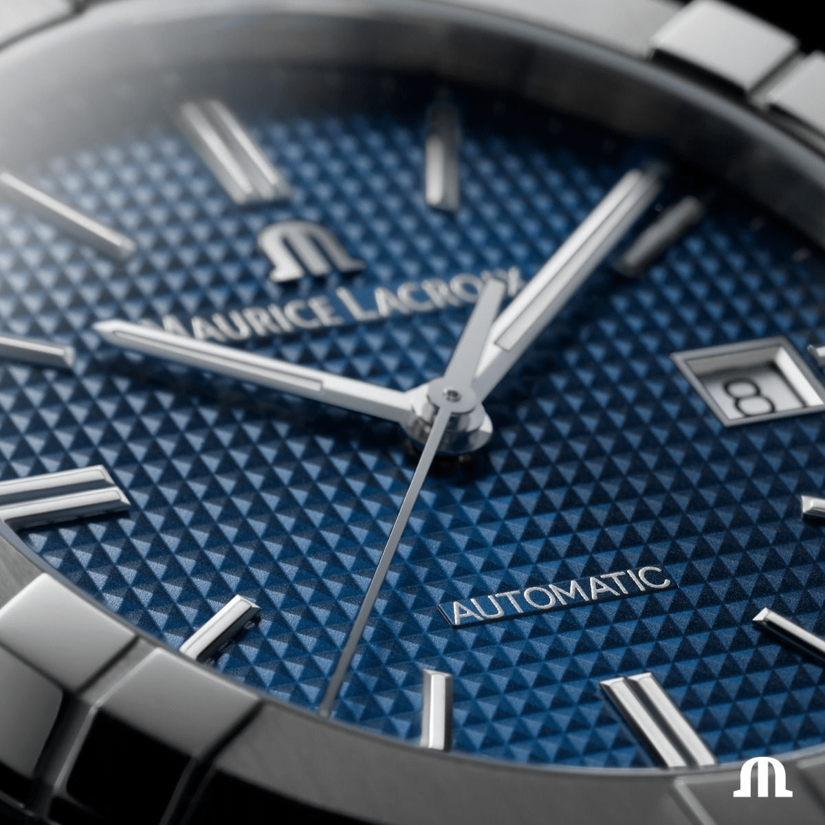 Maurice Lacroix AIKON Automatic 42mm Blue Dial Set Men's Watch AI6008-SS00F-430-C