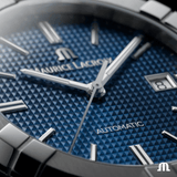 Maurice Lacroix AIKON Automatic 42mm Blue Dial Set Men's Watch AI6008-SS00F-430-C