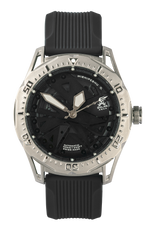 SOLAR AQUA Mishipeshu O. Black Modern 40mm Black Dial Men's Watch SA0050.0021