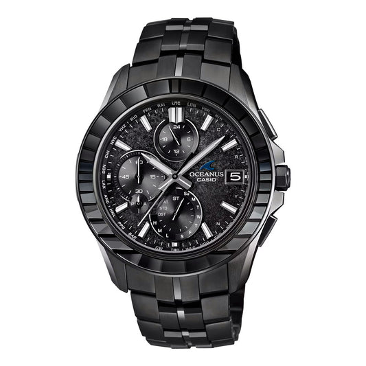 Casio Oceanus Manta 42.8mm Black Dial Men's Watch OCWS7000CN-1A