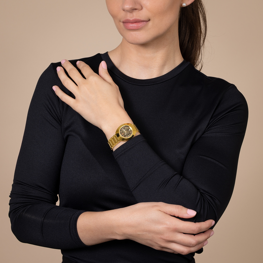 RADO DiaStar Original 30mm Automatic Black-Yellow Dial Women's Watch R12171653