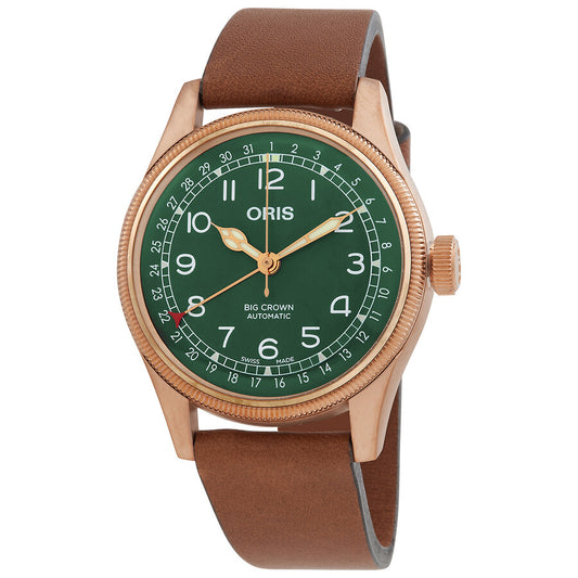 Oris Big Crown Pointer Date 80th Anniversary Edition 40mm Green Dial Men's Watch 01 754 7741 3167-07 5 20 58BR