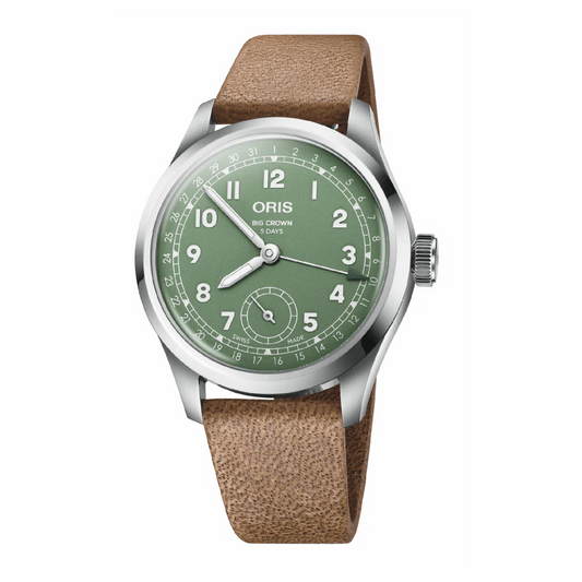Oris Big Crown Pointer Date Calibre 403 40mm Green Dial Men's Watch 01 403 7799 4067-07 6 20 09FC