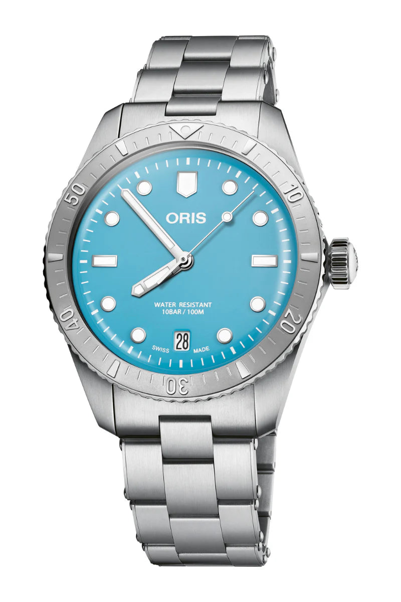 Oris Divers Sixty‑Five 'Cotton Candy' 38mm Blue Dial Men's Watch 01 733 7771 4055-07 8 19 18