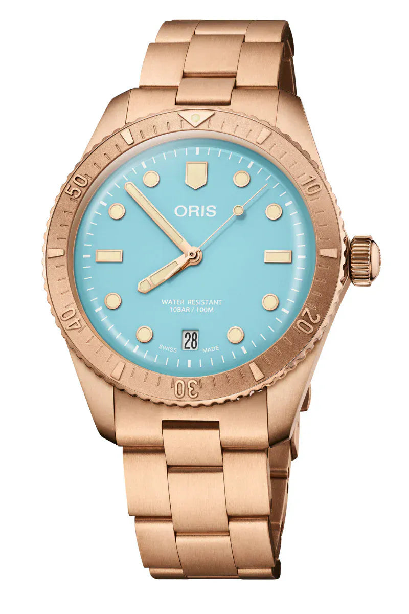 Oris Divers Sixty‑Five 'Cotton Candy' 38mm Blue Dial Men's Watch 01 733 7771 3155-07 8 19 15