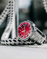 Junghans Aquaris Red 46.9mm Red Dial Men's Watch 27/4661.44