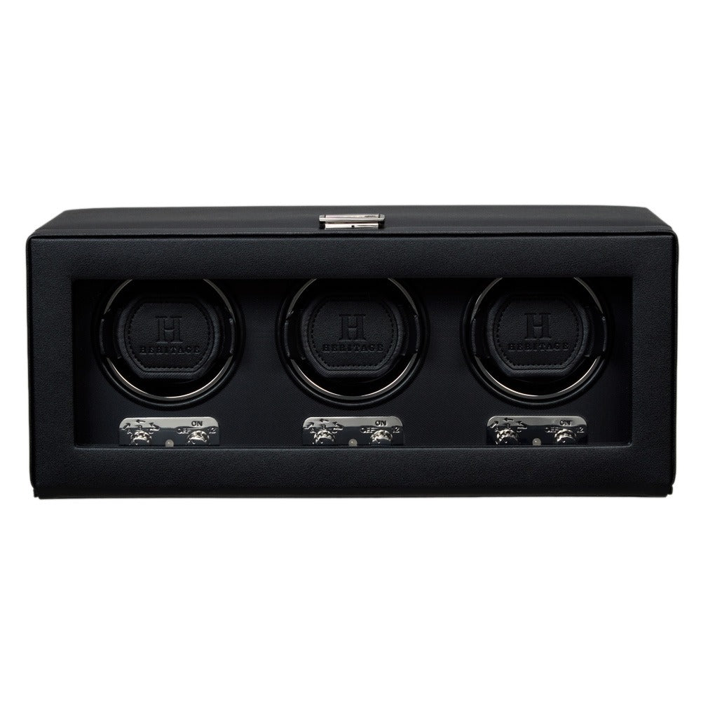 WOLF Heritage Triple Watch Winder Black 270202