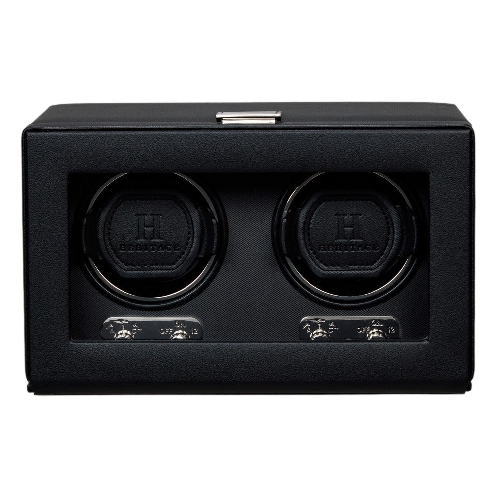 WOLF Heritage Double Watch Winder Black 270102