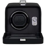 WOLF Windsor Single Watch Winder With Cover Black 4525029