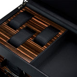 WOLF Heritage Macassar Double Watch Winder with Storage Black 457256