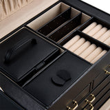 WOLF Heritage Medium Black Jewelry Box 280102