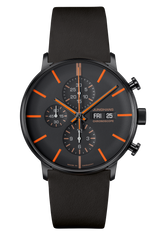 Junghans FORM A Chronoscope English Date 42mm Black Dial Men's Watch 27/4370.03