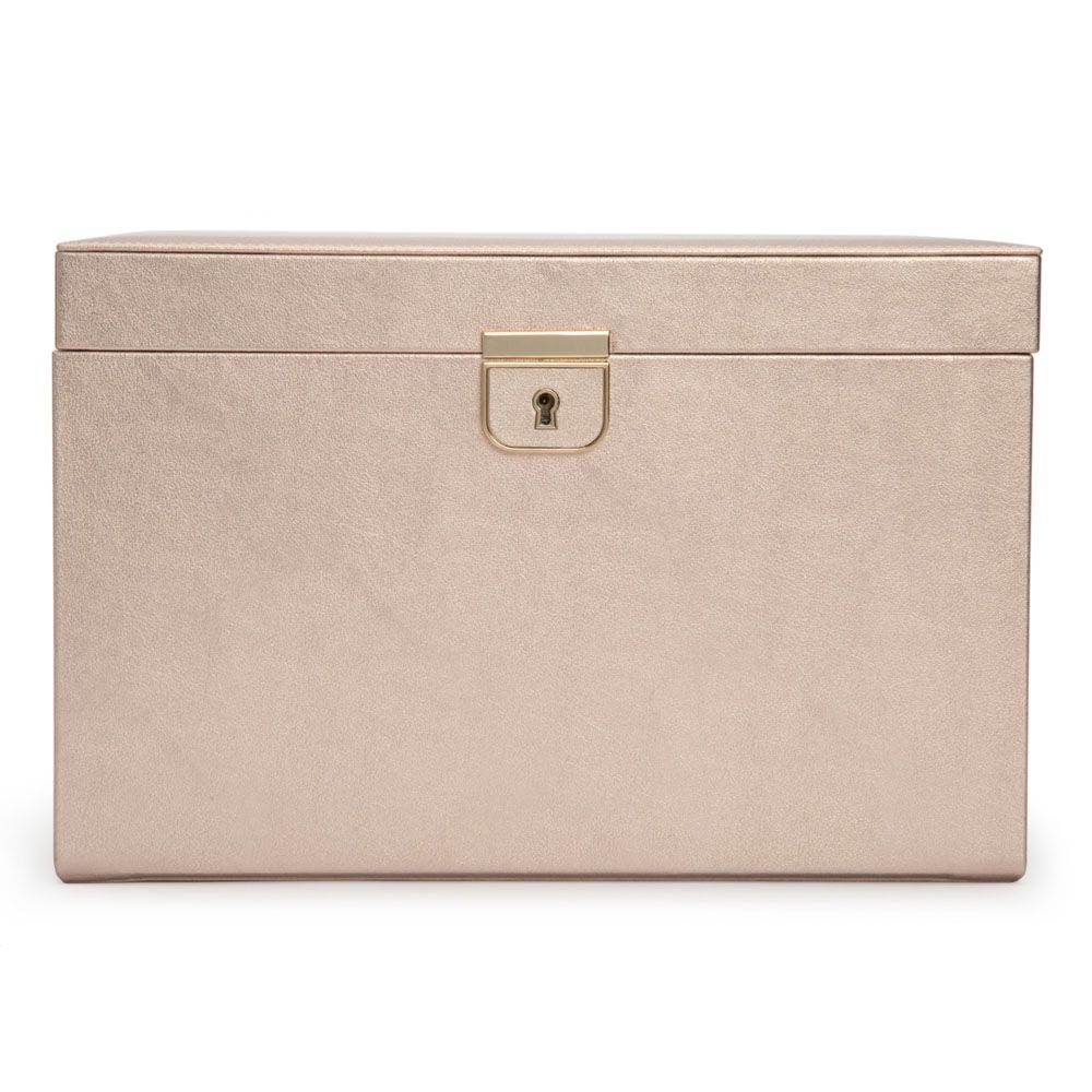 WOLF Palermo Rose Gold Large Jewelry Box 213016