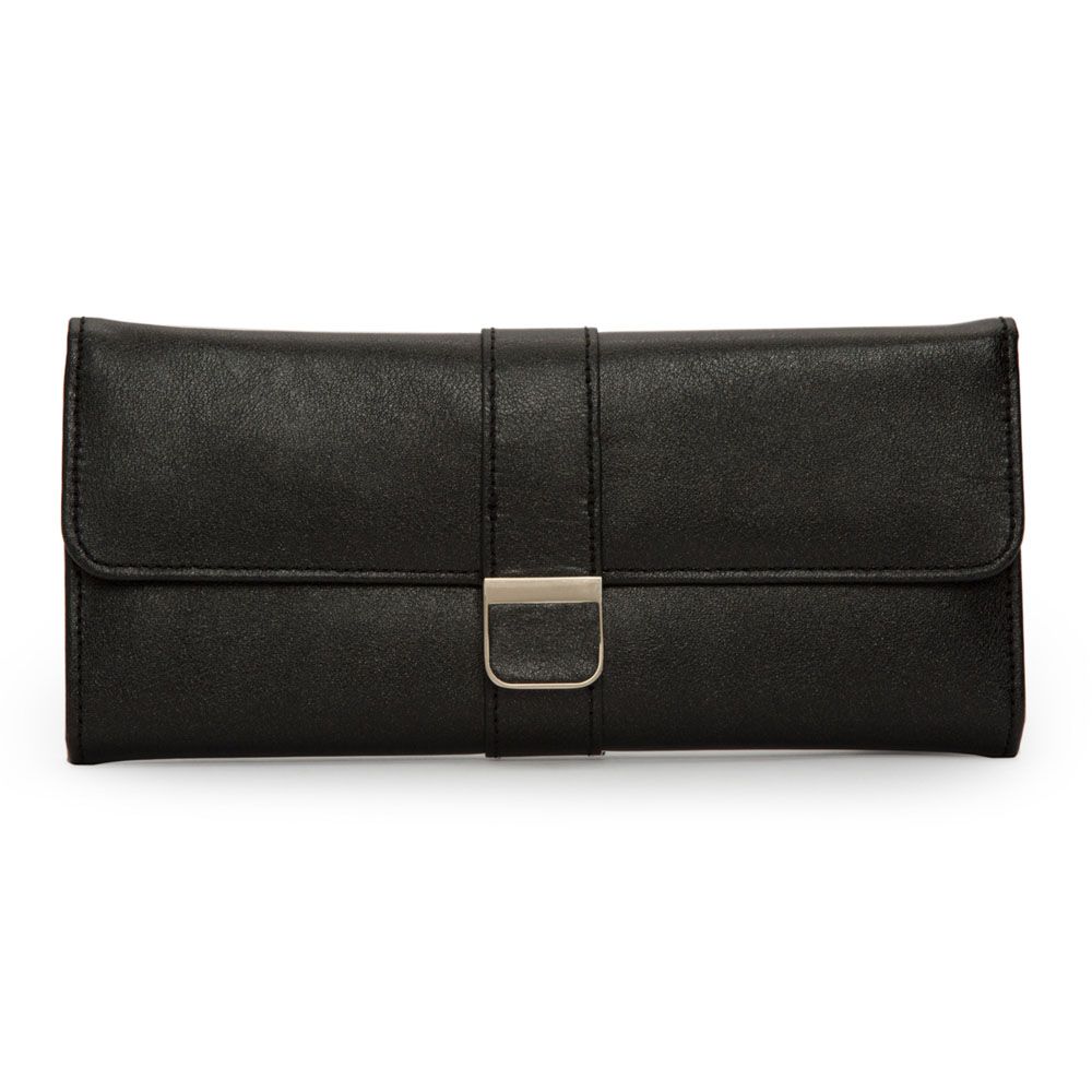 WOLF Palermo Black Anthracite Jewelry Roll 213402