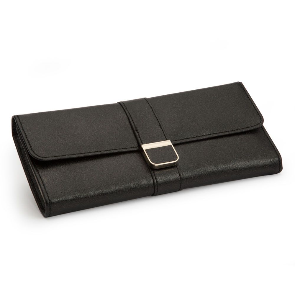 WOLF Palermo Black Anthracite Jewelry Roll 213402