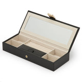 WOLF Palermo Black Anthracite Safe Deposit Jewelry Box 213502