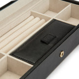 WOLF Palermo Black Anthracite Safe Deposit Jewelry Box 213502