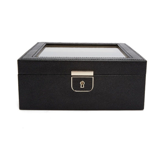 WOLF Palermo 6 Piece Watch Box Black 213802