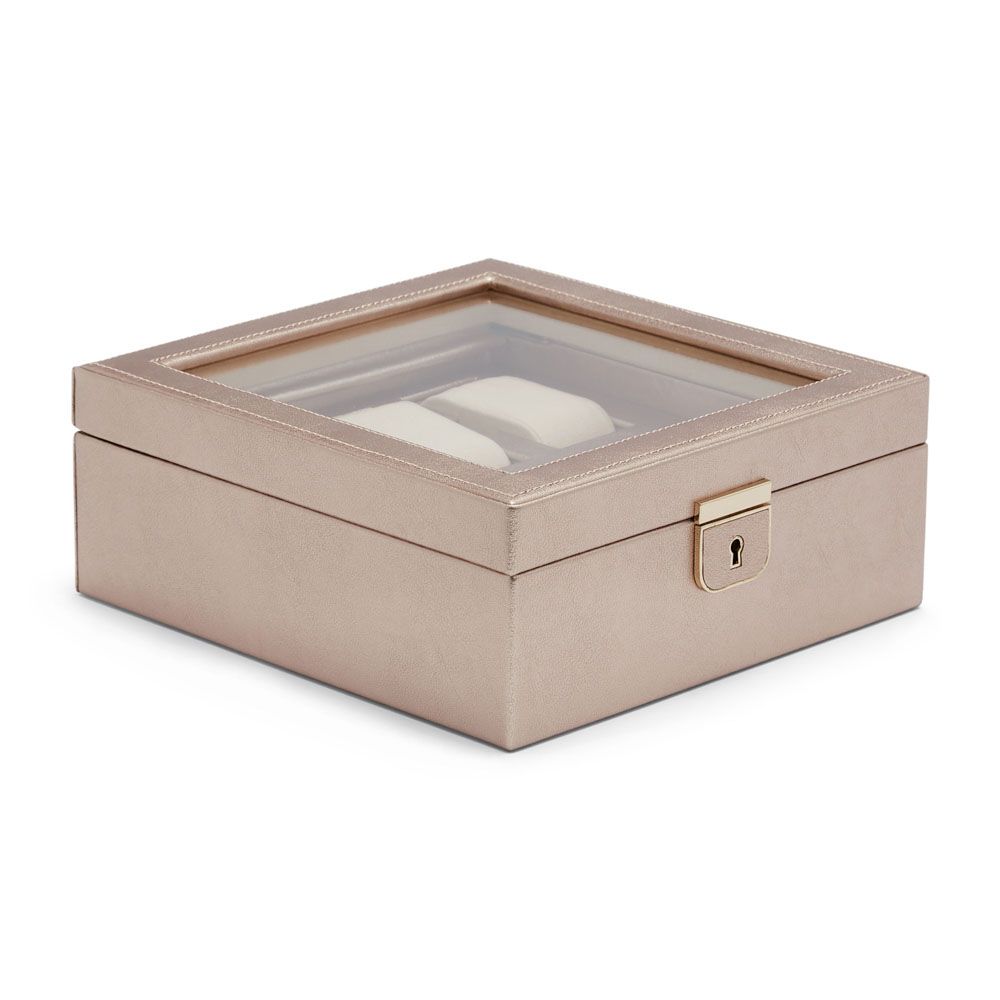 WOLF Palermo 6 Piece Watch Box Rose Gold 213816