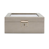 WOLF Palermo 6 Piece Watch Box Pewter 213878