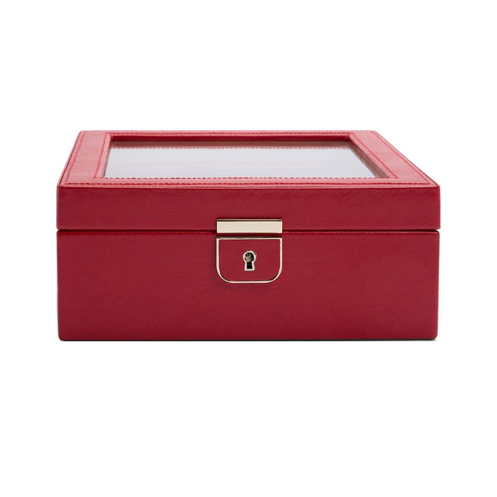 WOLF Palermo 6 Piece Watch Box Red 213872