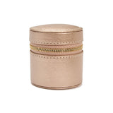 WOLF Palermo Rose Gold Double Watch Roll With Jewelry Pouch 213916