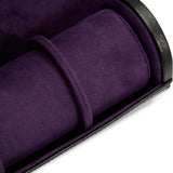 WOLF Blake Triple Watch Roll With Jewelry Capsule Black/Purple 305028