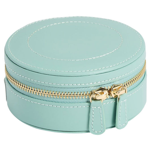 WOLF Sophia Jade Round Zip Jewelry Case 392330
