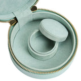WOLF Sophia Jade Round Zip Jewelry Case 392330