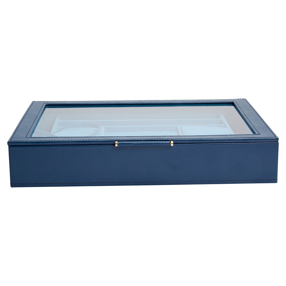 WOLF Sophia Indigo Jewelry Box With Window 392417