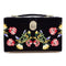 WOLF Zoe Medium Jewelry Box Indigo Velvet Floral Embroidery 393116