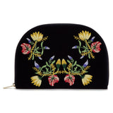 WOLF Zoe Travel Jewelry Portfolio Indigo Velvet Floral Embroidery 393416