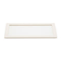 WOLF Vault Tray Glass Lid Ivory Leather Finish 435353