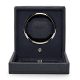WOLF Cub Single Watch Winder with Cover Navy 461117