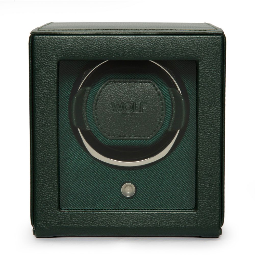 WOLF Cub Single Watch Winder with Cover Green 461141