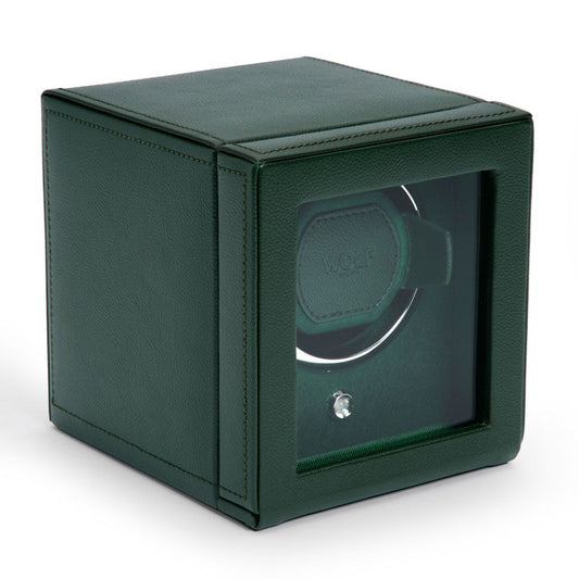 WOLF Cub Single Watch Winder with Cover Green 461141