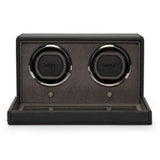 WOLF Cub Double Watch Winder with Cover Black 461203