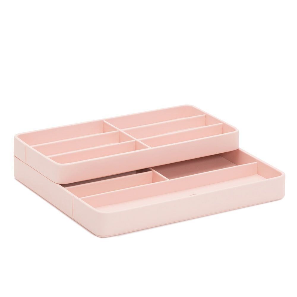 WOLF Rose Quartz Watch Valet with Strap Tray for Apple Watch 463015