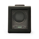 WOLF Axis Black Powder Coat Metal Plated Single Watch Winder 469103