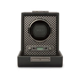 WOLF Axis Black Powder Coat Metal Plated Single Watch Winder 469103