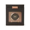 WOLF Axis Copper Metal Plated Single Watch Winder With Storage 469216