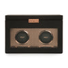 WOLF Axis Copper Metal Plated Double Watch Winder With Storage 469316