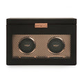 WOLF Axis Copper Metal Plated Double Watch Winder With Storage 469316