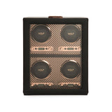WOLF Axis Copper Metal Plated 4 Piece Watch Winder 469516