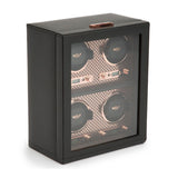 WOLF Axis Copper Metal Plated 4 Piece Watch Winder 469516