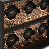 WOLF Axis Copper Metal Plated 6 Piece Watch Winder 469616