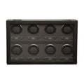 WOLF Axis Powder Coat Metal Plated 8 Piece Watch Winder 469703